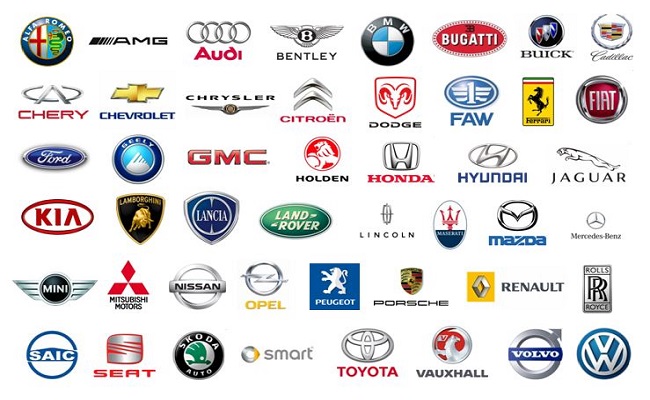 Biểu tượng logo của các hãng xe hơi lớn và nổi tiếng trên thế giới