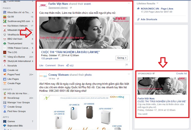 Các hình thức marketing Facebook hiệu quả