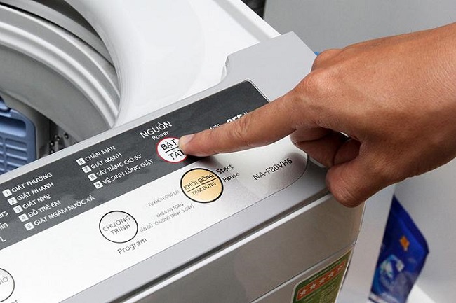 Cách cho bột giặt vào máy