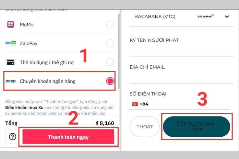Cách nạp xu Tiktok giá rẻ