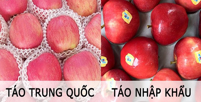 Cách nhận biết táo Trung Quốc