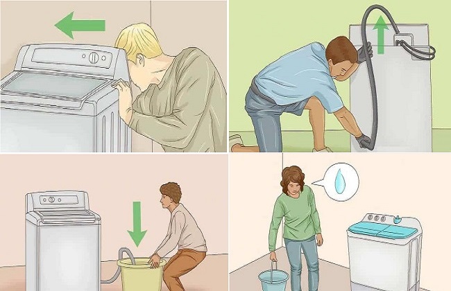 Cách xả nước ra khỏi máy giặt