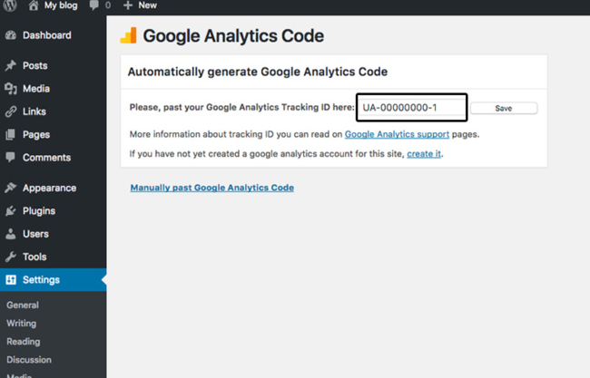Chèn Google Analytics vào website bằng plugin