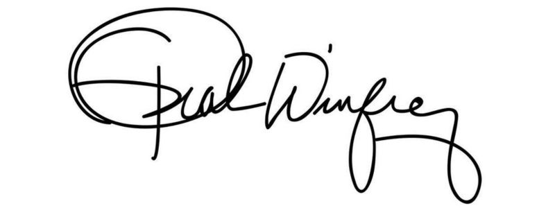 Chữ ký phong thủy Oprah Winfrey