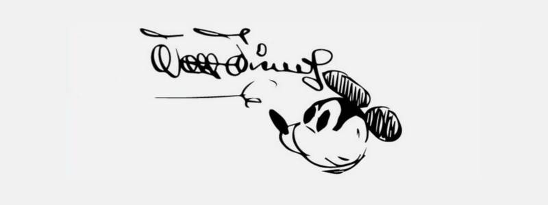 Chữ ký phong thủy Walt Disney 
