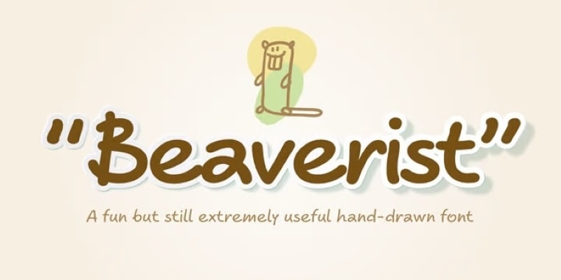 Font chữ đẹp bảng chữ cái Beaverist