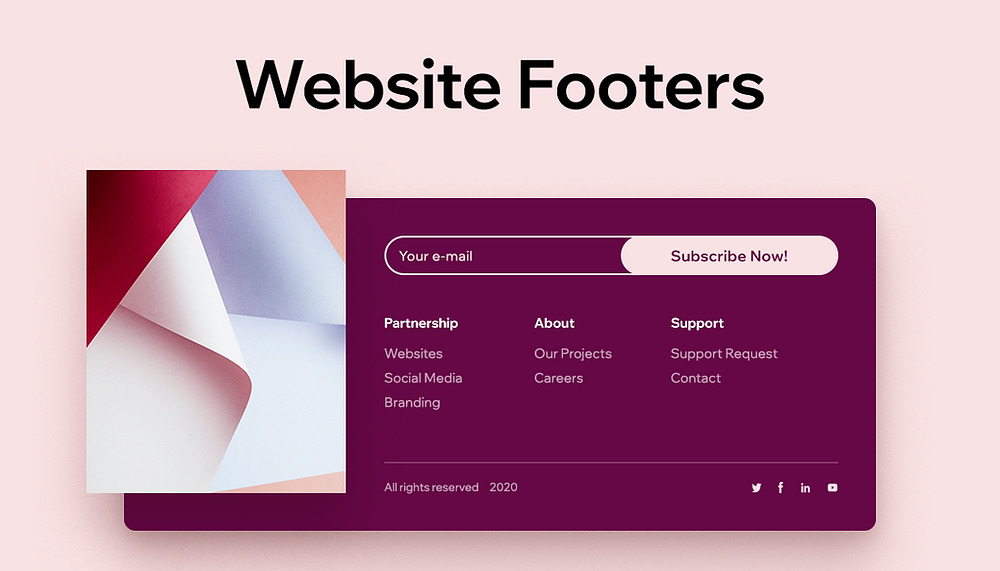 Footer là gì? Hướng dẫn thiết kế footer website đẹp và thu hút