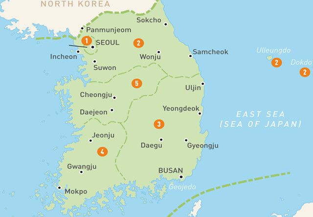 Hàn Quốc có tỉnh nào?