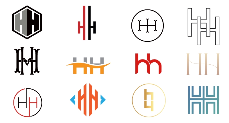 Mẫu logo hai chữ H