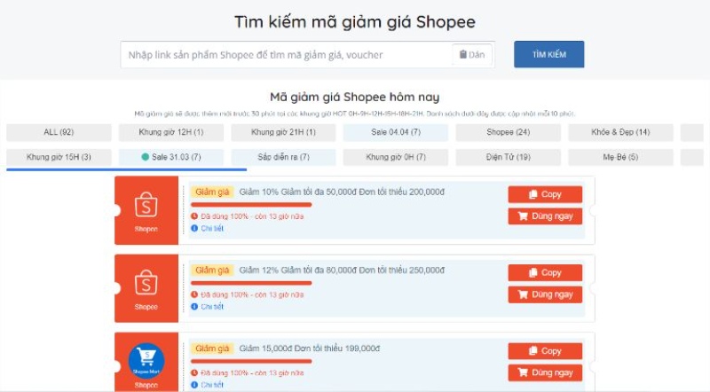 Sử dụng Shopee Analytics 