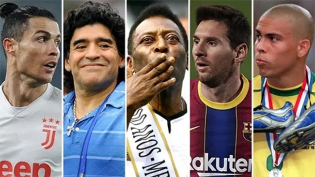 Top 10 cầu thủ xuất sắc nhất thế giới mọi thời đại