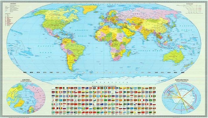 Trên thế giới có tất cả bao nhiêu quốc gia và vùng lãnh thổ?