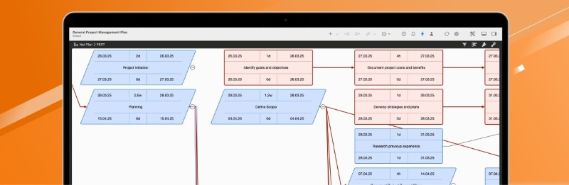 Vẽ sơ đồ mạng PERT